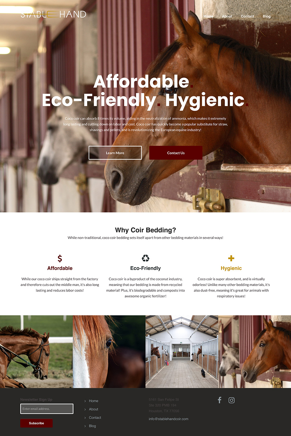 Stable Hand Coir Website